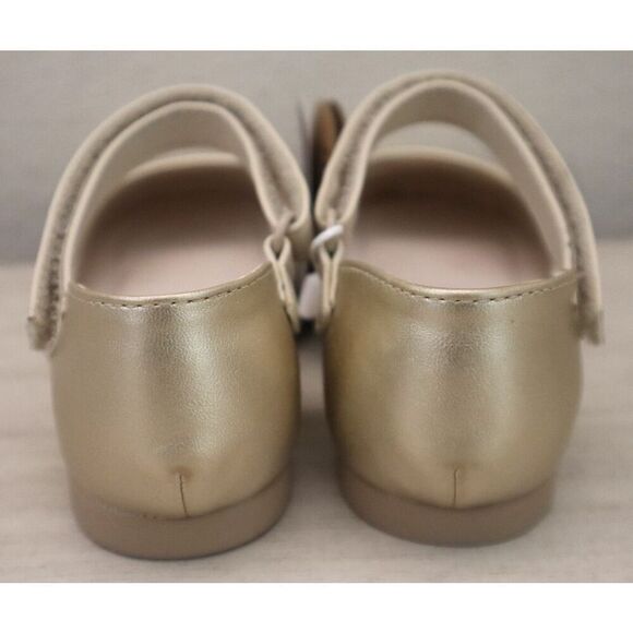 Mayoral 41.444 Little Girls Sz 7.5 Gold Pala Talon Troquel Eyelet Dress Shoes - Picture 3 of 12